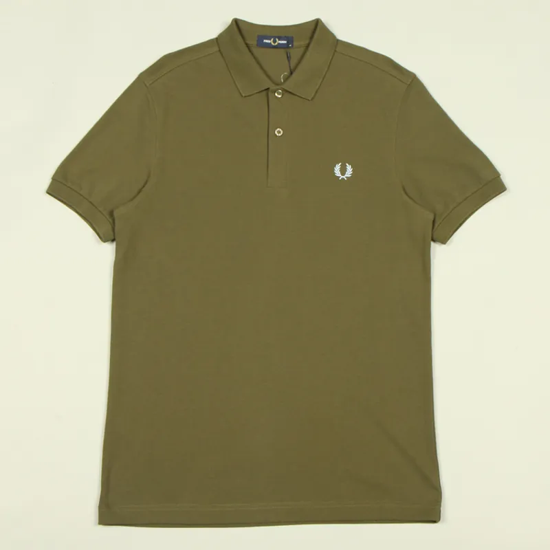Fred Perry Plain Polo Shirt M6000 - Uniform Green